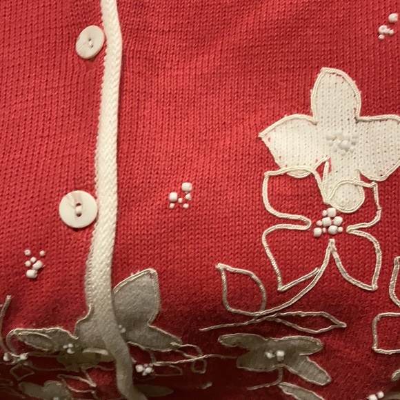 NWT Susan Bristol Embroidered Floral Sweater Size Large - Picture 7 of 8